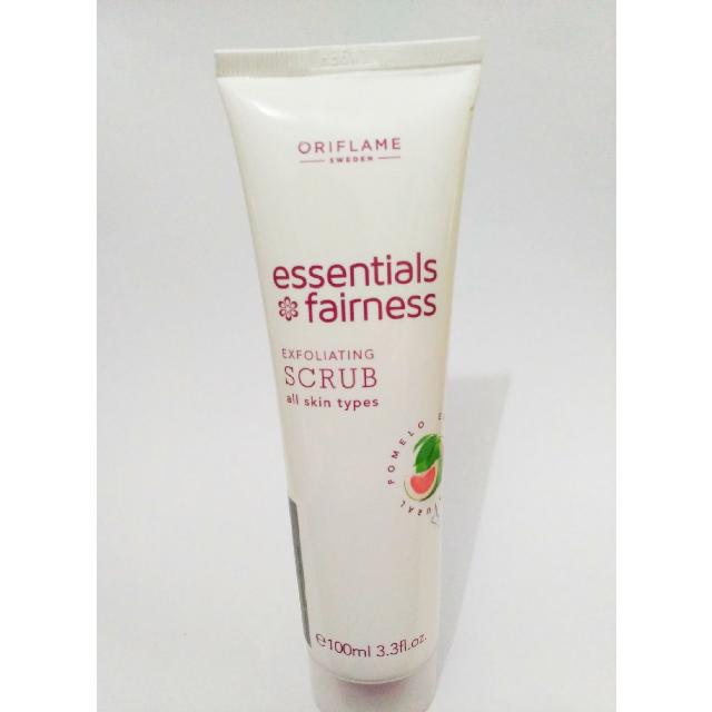 essentials fairness scrub