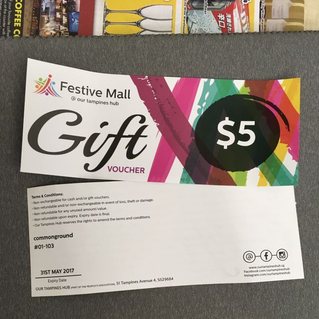 Our Tampines Hub Voucher Entertainment Gift Cards Vouchers On