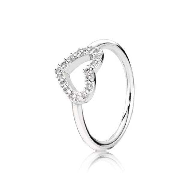 Heart shaped pandora shop ring