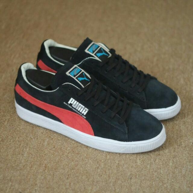 puma suede navy red
