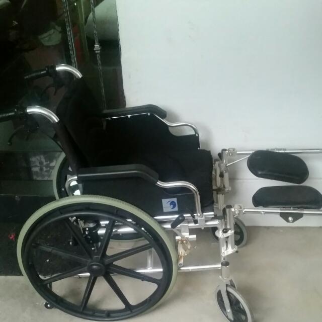 Wheelchair With Leg Extender, Furniture & Home Living, Furniture, Other