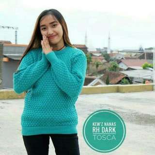 SWEATER POPCORN ROUNhand Tebal