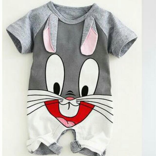 rabbit baby romper