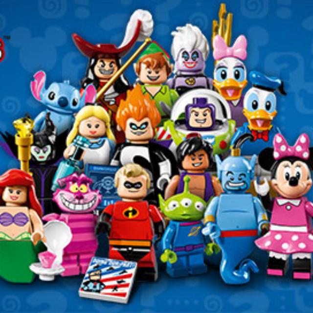  LEGO Disney Series Minifigures - Complete Set of 18 Minifigures  (71012) : Toys & Games