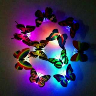 Lampu tidur kupu kupu cantik warna