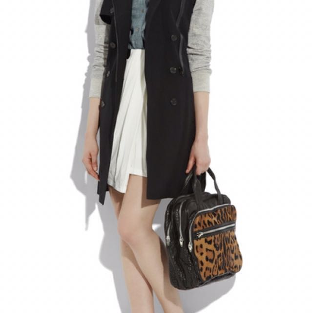 Alexander wang leopard bag top