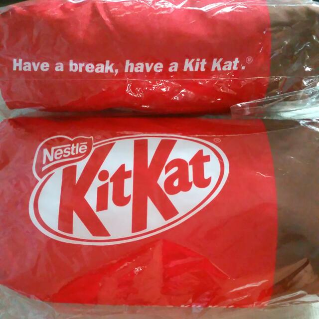 Brand New Nestle Kitkat Cute Red Soft Hugging Neck Pillow Cushion