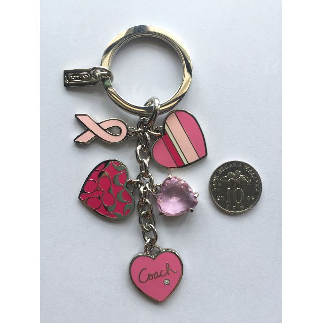 Coach breast cancer keychain top