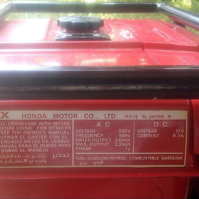 Genset Honda Japan Em2500x, Perabotan Rumah di Carousell
