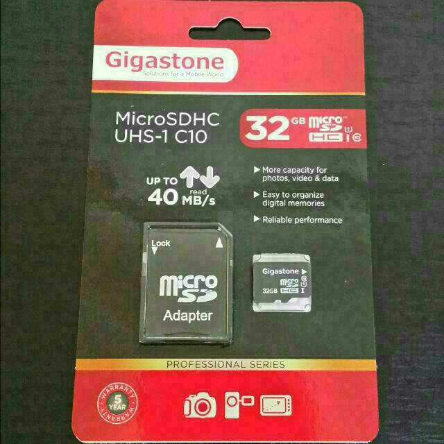 MicroSD Memory Card 32GB Gigastone