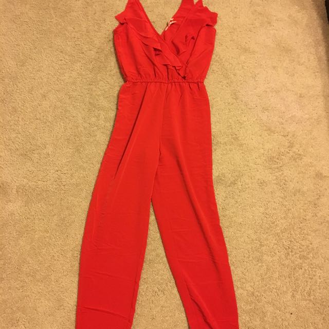 red jumpsuit h&m