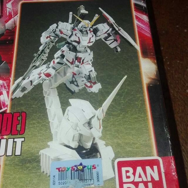 Rx O Unicorn Gundam Destroy Mode Plus Limited Head Display Base 1 48 Hg Scale Model 1 144 Bandai Toys Games