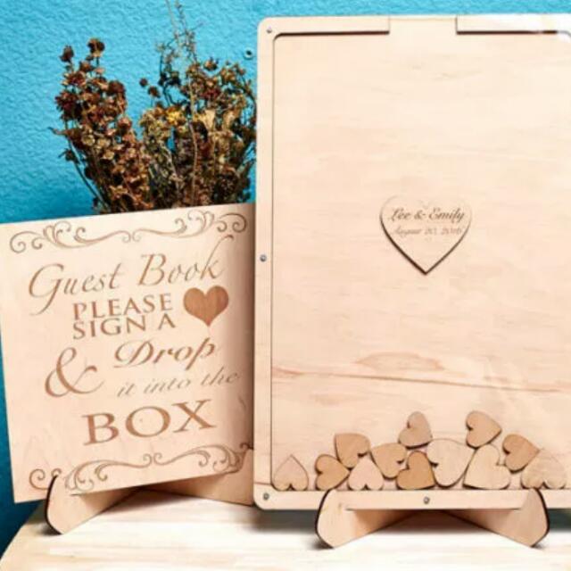 Unique Wedding Guest Book Frame Guestbook Sign Alternate