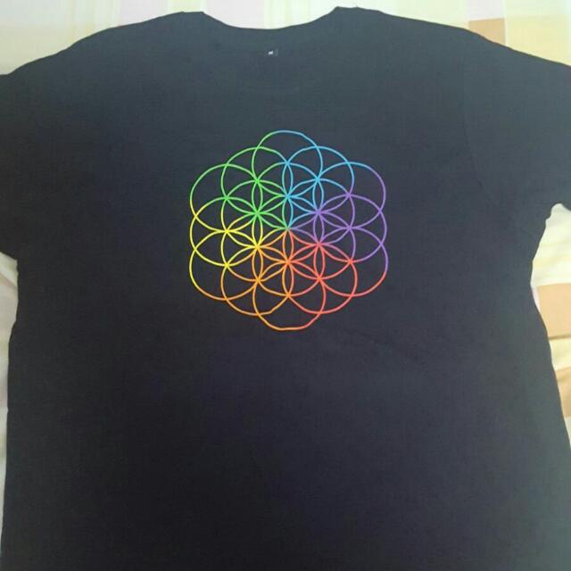 Vervloekt verhoging Knorretje Coldplay Flower Of Life Tri-Blend T Shirt, Everything Else on Carousell