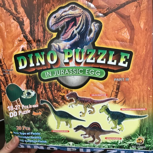 Dino puzzle in jurassic sales egg