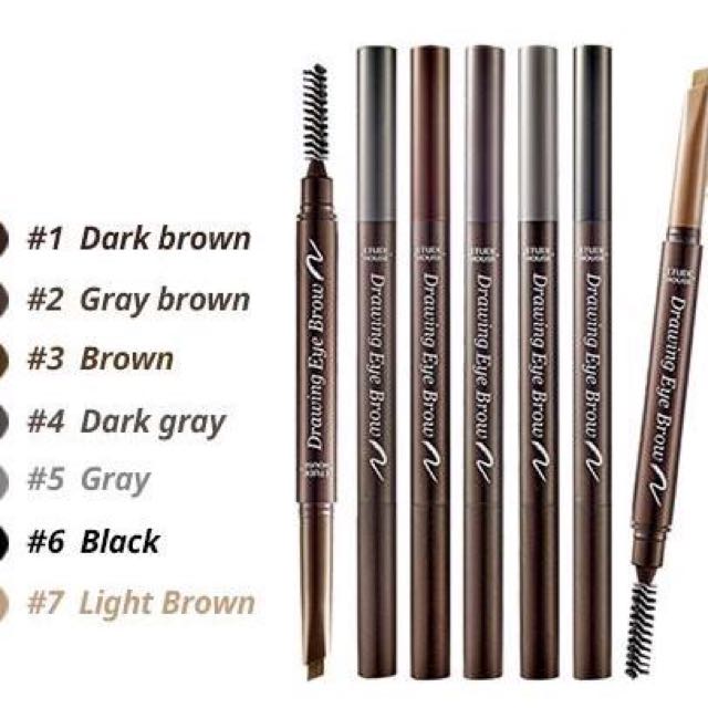 Etude House Drawing Eyebrow Pencil Swatches