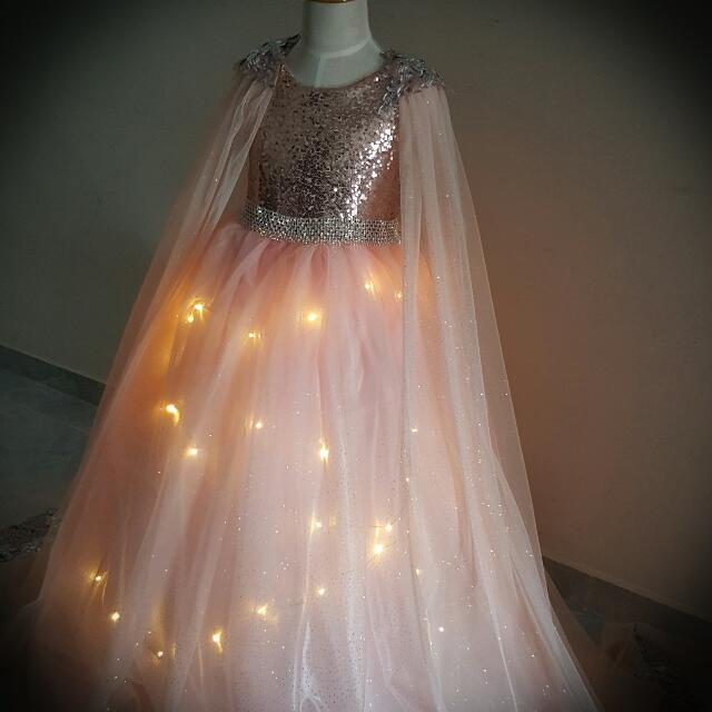 Girls Sparkle Gown With Lights Up Available For Rental Babies