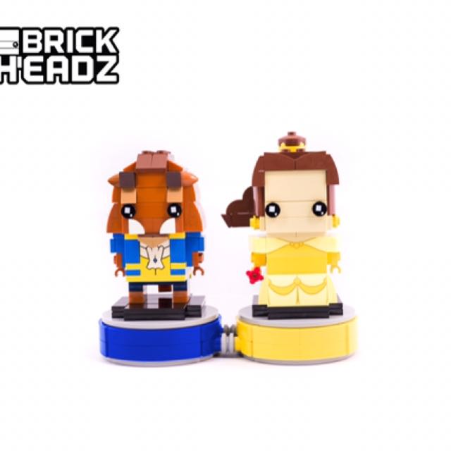 lego brickheadz belle and beast