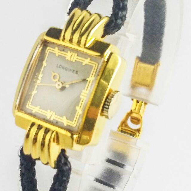 Longines Vintage 1940s Lady S Manual Wind 14k Nylon Cord Gold Filled Swiss Watch Rolex Omega Rado Seiko Tissot Casio Women S Fashion Watches On Carousell