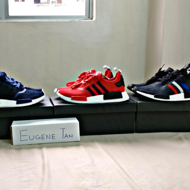 NMD R1 TRICO Mystery Glitch Red Blue