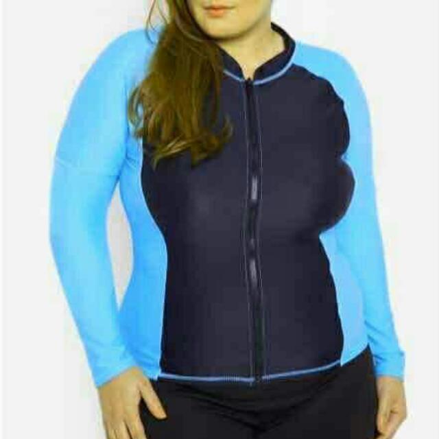 plus size rash guard zipper