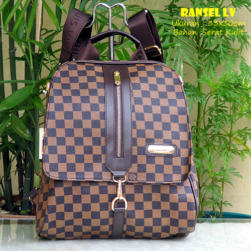 Ransel LV, Fesyen Wanita, Tas & Dompet di Carousell