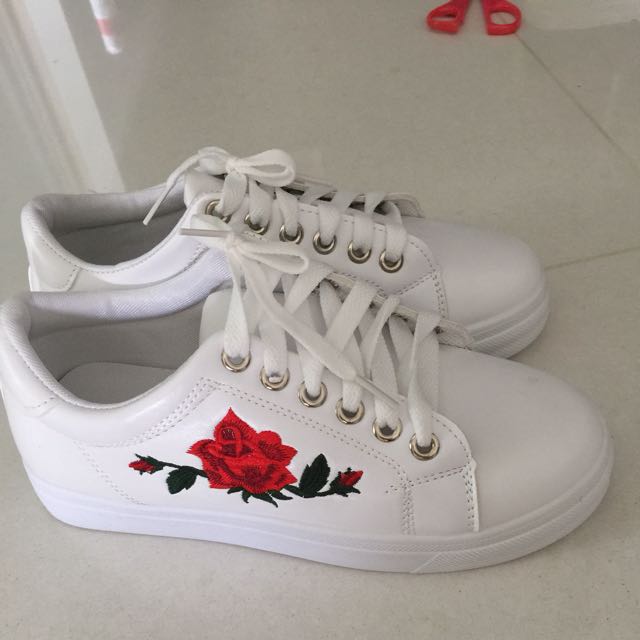 red rose sneakers