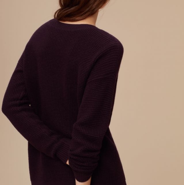 Wilfred Free Isabelli Sweater In Maroon Size L Women s Fashion Clothes on Carousell