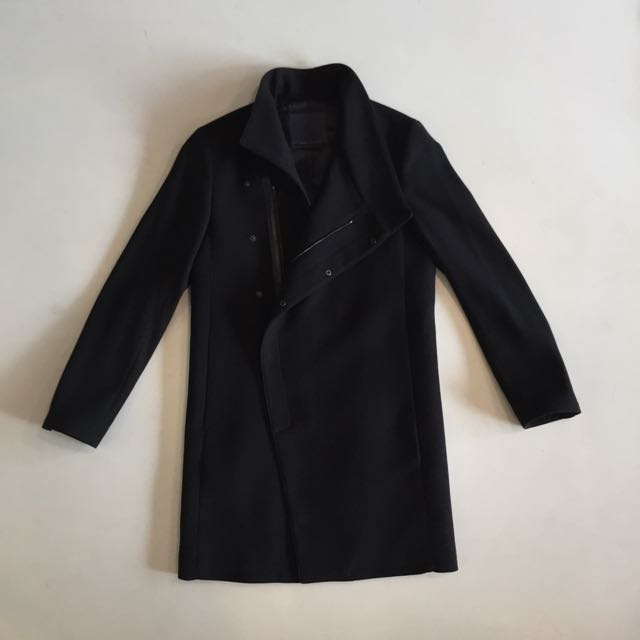 Zara funnel neck coat 2025