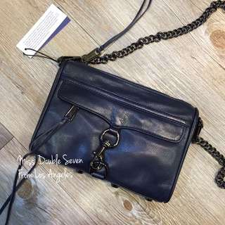 REBECCA MINKOFF Mini mac-深藍鎗色鏈 現貨在台