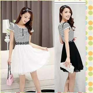 Women Short Sleeve Chiffon Midi Dress