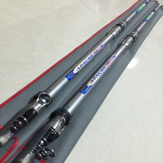 (New Stock 2022) 15ft Apache Telescopic Surf Cast Spinning Fishing Rod