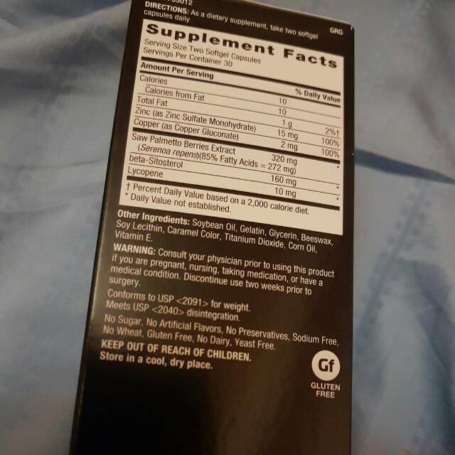 Gnc mens prostate formula health nutrition health supplements