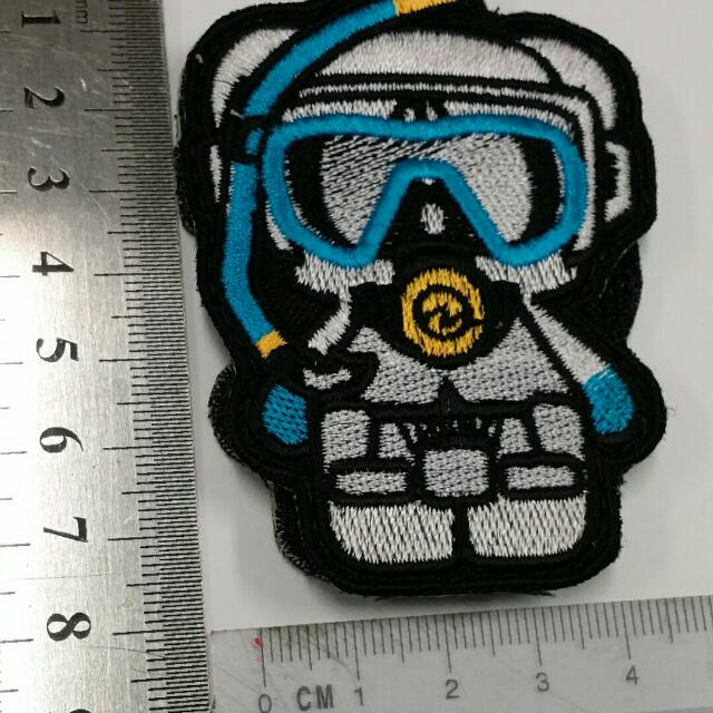 Morale Patch Divers (Category: Everything Else) located in Singapore. Submitted by renowong (Listing ID 98104300, Image 3). Description: Custom Made. Scuba Diver morale patch. 4cm by 8cm. Comes with male velcro. .