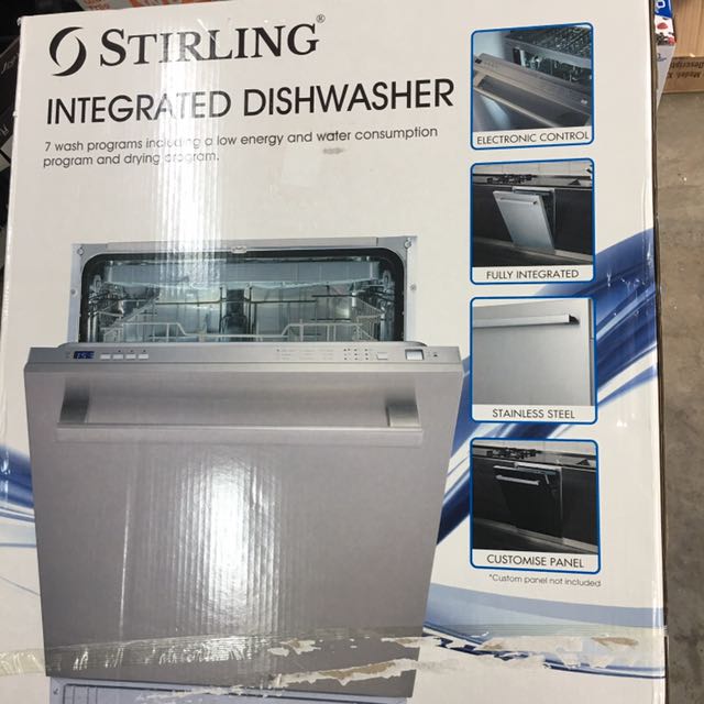 Stirling integrated shop dishwasher