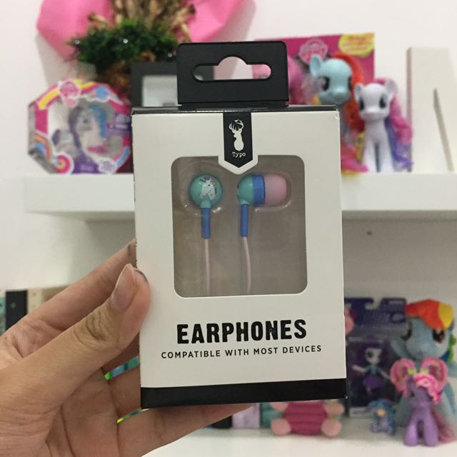 Typo Unicorn Earphone Telepon Seluler Tablet Aksesoris Tablet