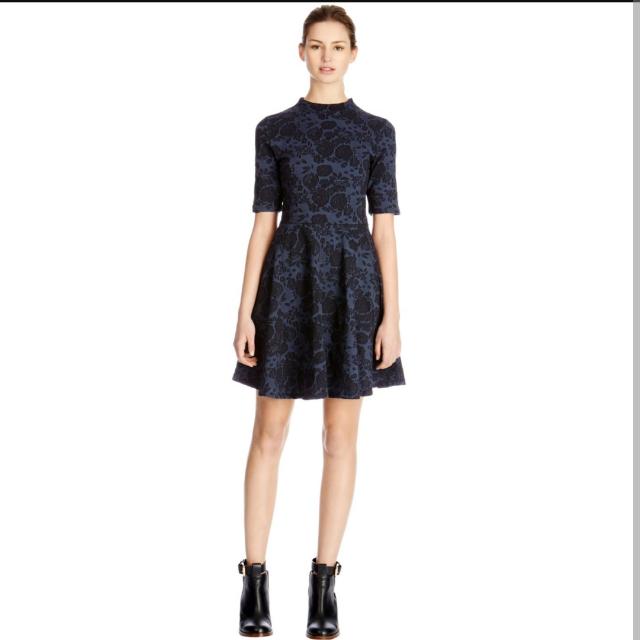 Rose Skater Dress Set with Jacquard Jacket main image 0