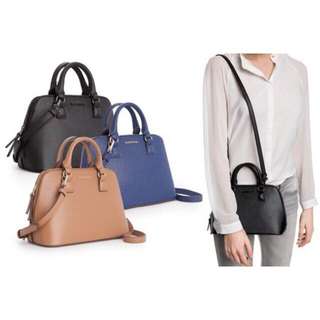 MANGO Touch Saffiano Shoulder / Cross Body Bag