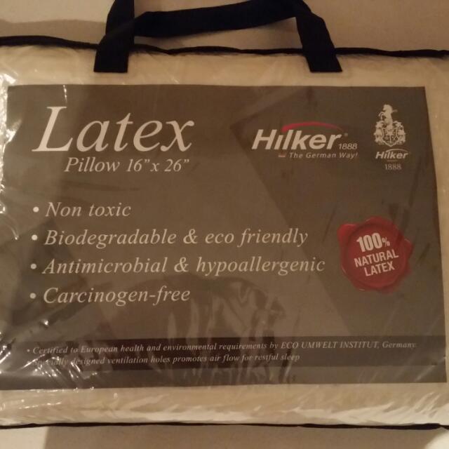 Hilker 100 Natural latex pillow Babies Kids Bathing Changing Other Baby Bathing Changing Needs on Carousell