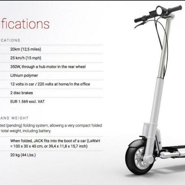 JACK Scooter, Sports Equipment, PMDs, EScooters & EBikes, Other PMDs