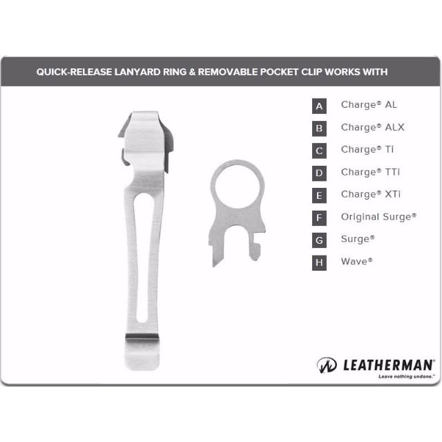 Leatherman Pocket Clip and Lanyard Ring, Sports Equipment, Exercise