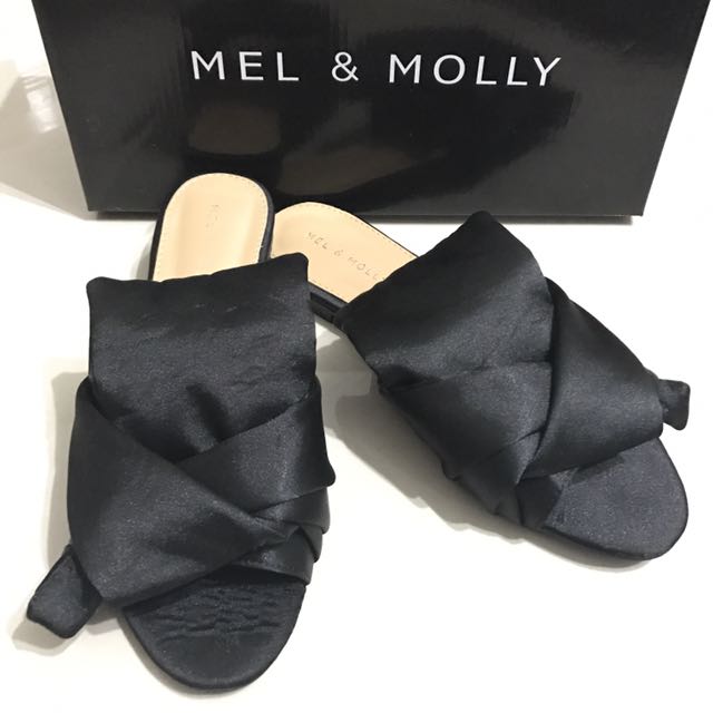 Mel Molly Satin Slip On Flats Women S Fashion Shoes On Carousell