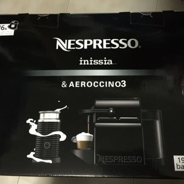 Nespresso Inissia & AREOCCINO3, TV & Home Appliances, Kitchen