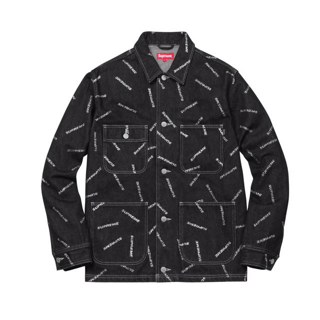 black supreme coat