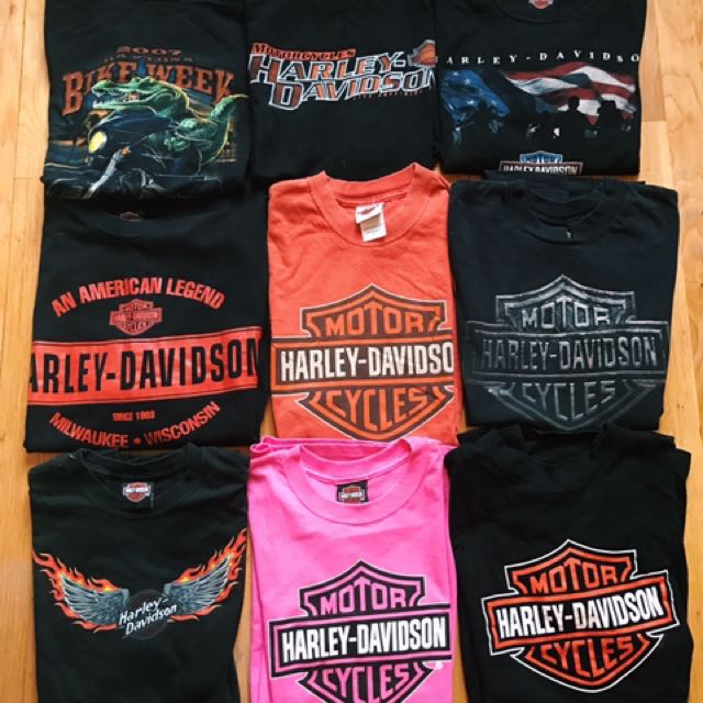Vintage And Authentic Harley Davidson Tshirt Women S Fashion