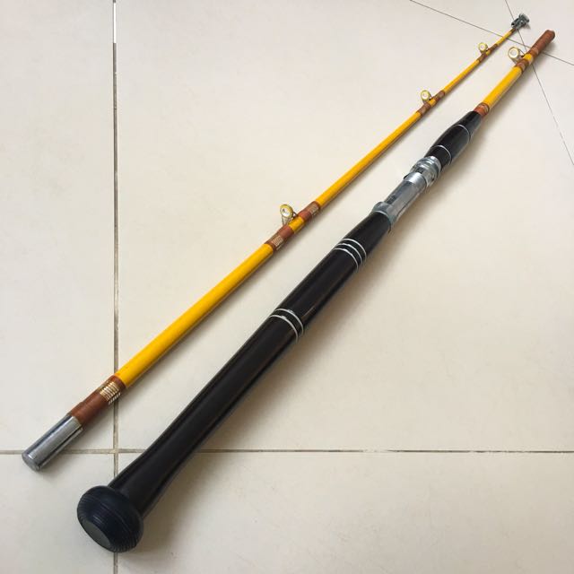 Vintage OLYMPIC Boat Rod, Sports Equipment, Fishing on Carousell