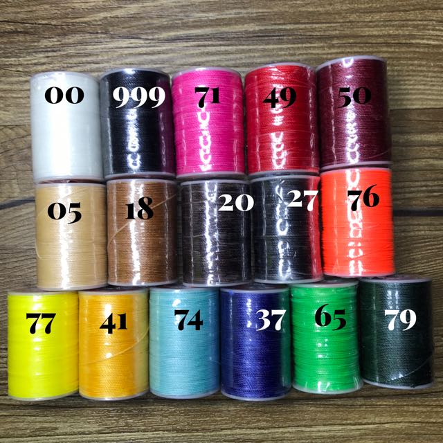 0.55mm Yule Galaces Waxed 3ply Twisted Round Polyester Thread For