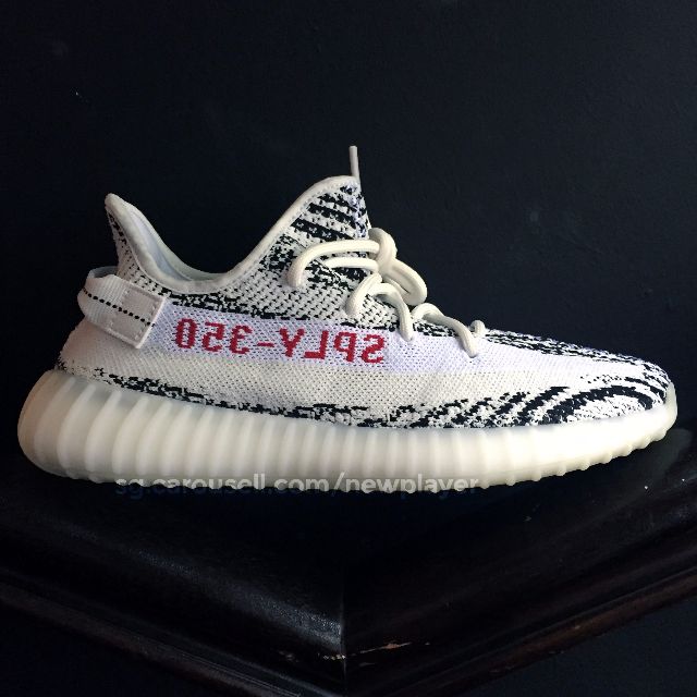 yeezy boost v2 white core black red