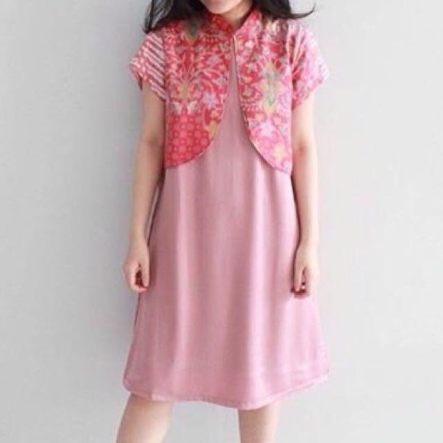 Alma Dress By Dxf Batik Fesyen Wanita Pakaian Wanita Gaun Rok Di Carousell