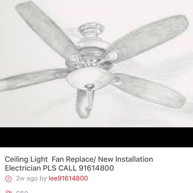 Ceiling Fan Replace, Electrician To Replace Ceiling Fan